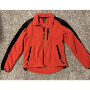 L.L. Bean Retro Tag Women's Fleece Jacket Small Regular Full Zip Zipped Pockets